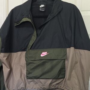 Nike Black and Olive Utility Jacket